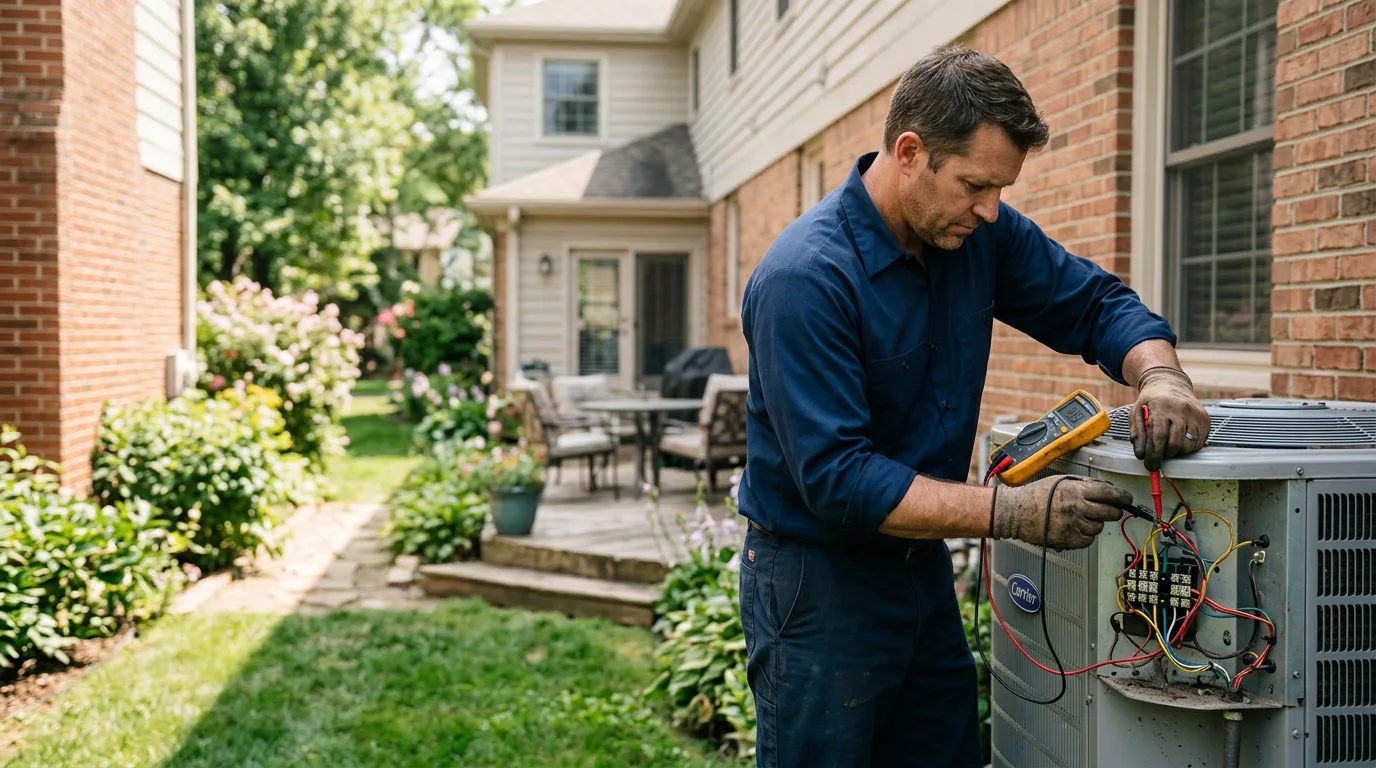 HVAC technician working near Nauvoo, IL